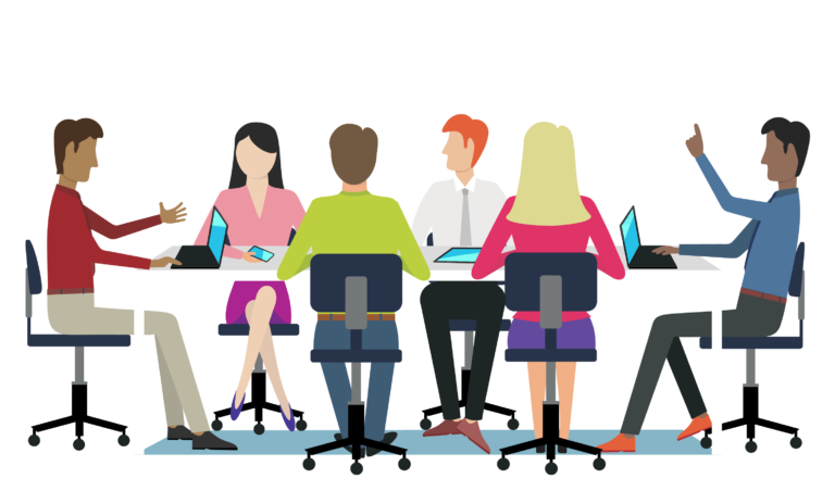 Business teamwork and collaboration